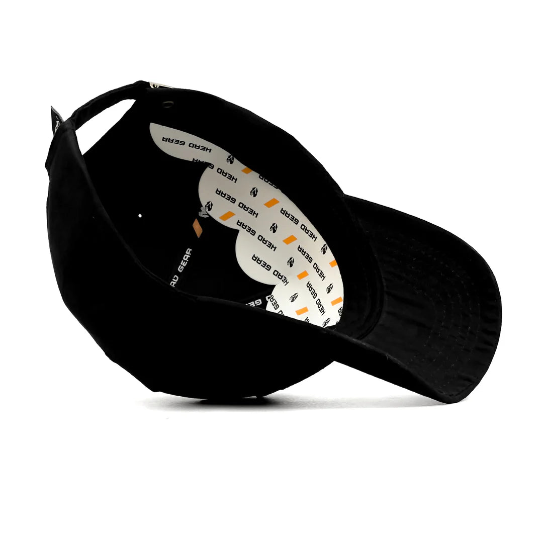 HEAD GEAR BLACK SUPER SUEDE CAP