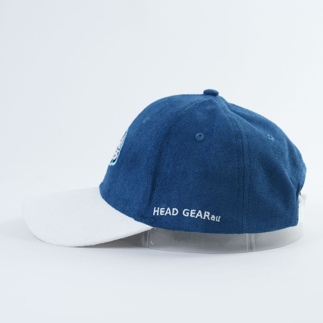Head Gear AU “Good Vibes” Cap – Blue/White Suede