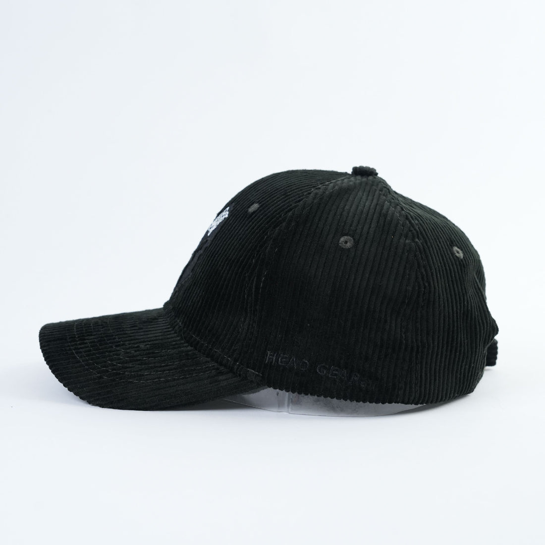 Head Gear AU Skull Corduroy Cap – Black