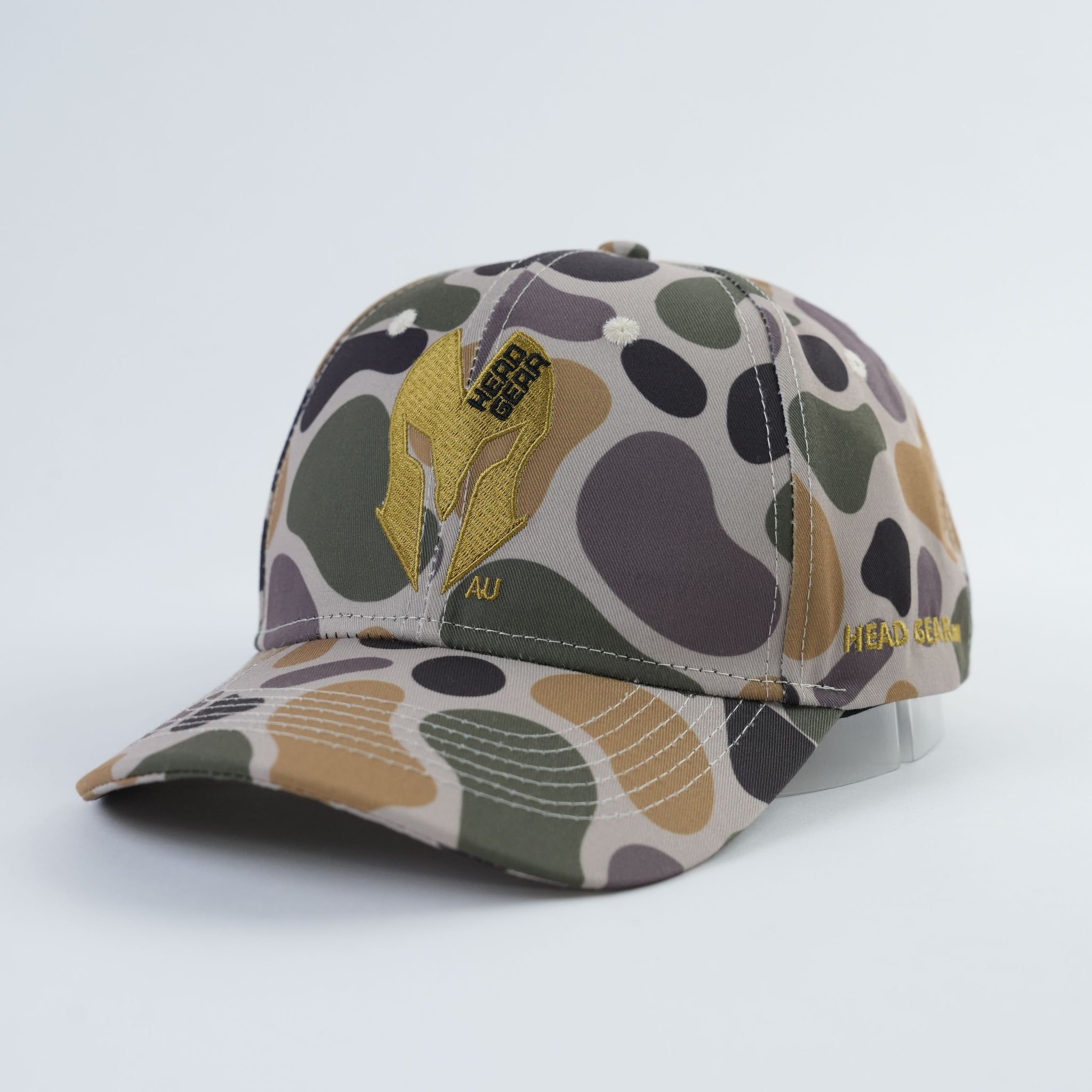 Head Gear AU Skull Camo Cap – Multicolor Polyester