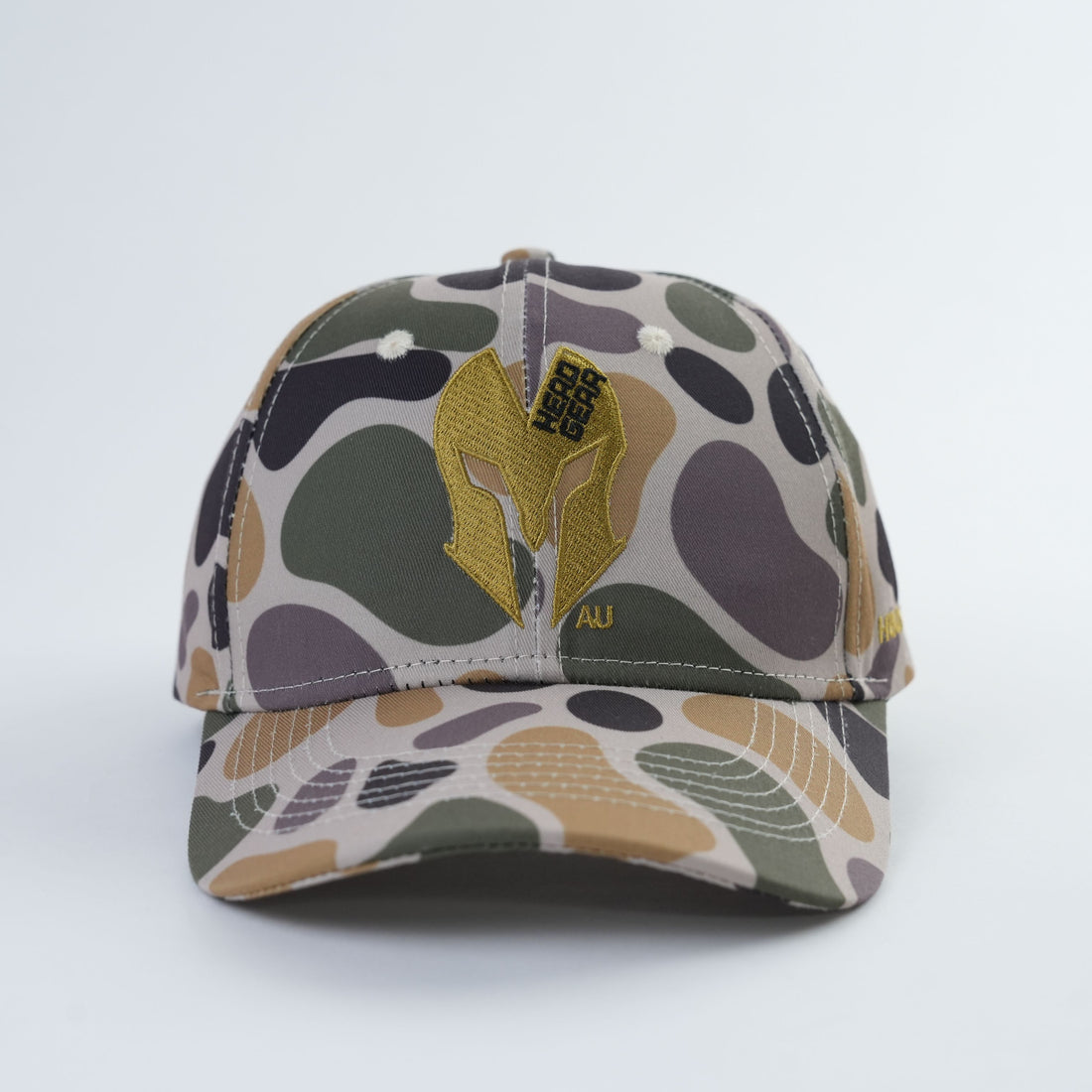 Head Gear AU Skull Camo Cap – Multicolor Polyester