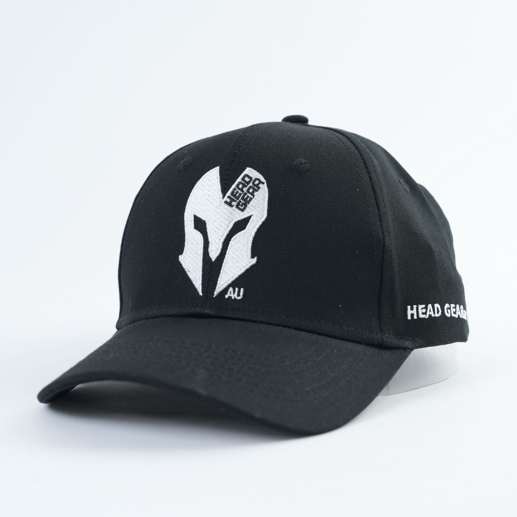 Head Gear AU Spartan Logo Cap – Black Cotton