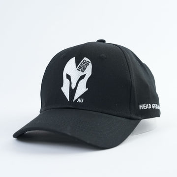 Head Gear AU Spartan Logo Cap – Black Cotton