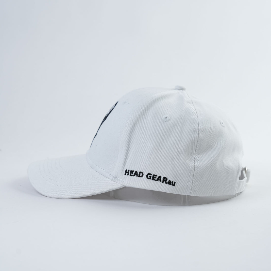 Head Gear AU Spartan Logo Cap – White Cotton